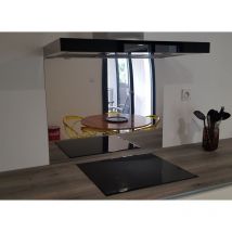 Crédence Inox Miroir H 30 cm x L 40 cm de 1mm
