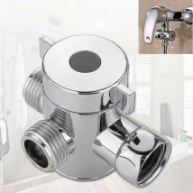 1/2 Inch Three Way T-adapter Valve For Toilet Bidet Shower Head Diverter Valve - Crea