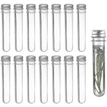 14 Plastic Test Tubes Transparent Test Tube With Screw Cap 40ml - Crea