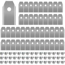 Crea - 45 x lames de couteau en titane pour toutes les tondeuses robotiques Husqvarn/automower/Yardforce/gardena (3g-0,75 mm) avec 45 vis, lames de