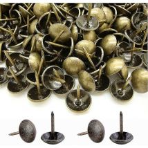 500 pièces clous à tapissier, tapisserie d'ameublement décorative robuste 17x11 Mm - Crea