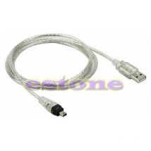 5ft New Usb To Firewire Ieee 1394 4 Pin Ilink Adapter Cable - Crea