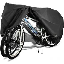 Bicycle Cover For 2 Bicycles Waterproof 210d Breathable Outdoor Bicycle Protective Cover With Lock Eyelets Protection, For Mountain Bikes And Racing