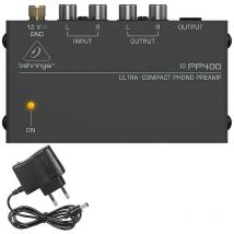 Ctmw Phono Turntable Preamp - Mini préamplificateur de phonographe stéréo audio électronique avec entrée rca, sortie rca et fonctionnement à faible