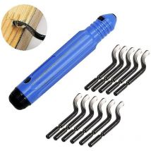 Crea - Deburring Tool Deburring Tool With 11 Blades Bs1010 360 Rotatable Deburr Blades