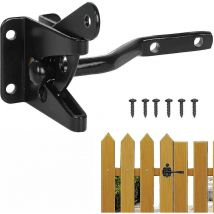 Dww-black Automatic Gate Latch Automatic Garden Gate Latch Garden Gate Lock With 6 Screws For Willow Farm Fence Gate - Crea
