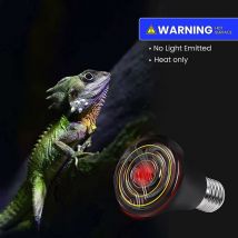 E27 Heating Bulb 75w Ceramic Pet Heat Lamp 220-240v Infrared Heating Lamp E27 Reptile Bulb Aquarium, Pet Habitat Bulbs (2pcs) - Crea