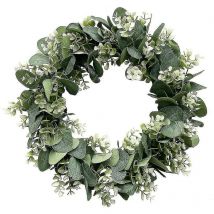 Eucalyptus Wreath Farmhouse Decor, Green Wreath Front Door - Crea