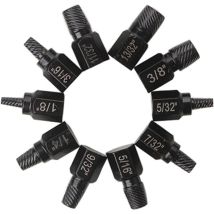 Extracteur de vis Torx 10 pièces, outil de retrait de boulons et d'écrous, jeu d'extracteurs de boulons ronds – Tête solide - Crea