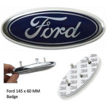 Ford Badge Oval Blue/chrome 145x 60mm Front/rear Emblem Focus Mondeo Transit(,) - Crea