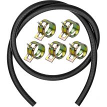 Fuel Hose 1 Meter 7mm Gasoline Hose Kit With 10 Clamps Fuel Line Gasoline Hose For Small Engines Motorcycle Marine Gas Diesel Gasoline - Crea