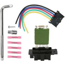Heater Motor Blower Fan Resistor 13248240 With Harness Tool Kit Replacement For Opel Adam Corsa d - Crea