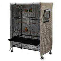 Crea - Housse pour cage à oiseaux et anti-poussière lavable, grande housse pour cage à oiseaux en maille - Grande housse pour cage à oiseaux en maille