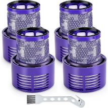 Pack Filters For Dyson V10 Motorhead Cyclone Animal Absolute Sv12 Cordless Vacuum Cleaner Attachment Replaces Dy-969082-01 - Crea