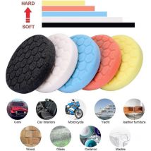Polishing Sponge Polishing Pad Set For Car, 6pcs Hand Polishing Pads Sponge Wool - Crea