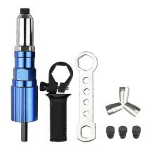 Riveter Gun Adapter, Cordless Electric Riveter Gun With Non-slip Handle, Rivet Adapter Insert Nut Hand Power Tool Accessories - Crea