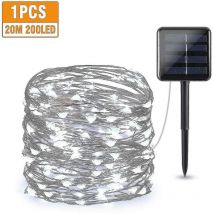 Solar Outdoor String Lights-colorwhite 20m-200led - Crea