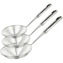 Spider Strainer Skimmer Set Of 3 Asian Strainer Ladle Stainless Steel Wire Skimmer Spoon With h Z644 - Crea