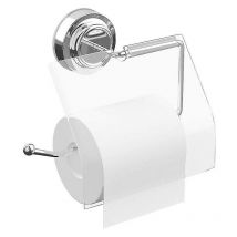 Stainless Steel Suction Cup Wall Mounted Paper Holder Rack Wc Toilet Tissue - Crea