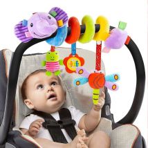 Crea - Stroller Toys And Car Seat Toys For Infants Spiral Stroller Toys Toddlers Clip On Toys Soft Plush Baby Toys For Boys And Girls 3-12 Months
