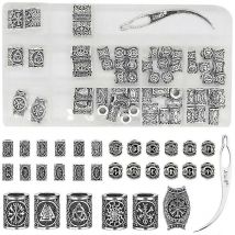 Vikings Runes Hair Beard Beads For Bracelets Pendant Necklace Diy Jewelry - Crea