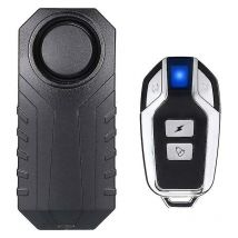 Wireless Motorcycle/bicycle Alarm, Anti-theft Security Alarm With Remote Control, Ip55 Waterproof, 113db Super Loud (black) - Crea