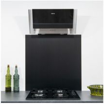 Alucouleur - Crédence Inox Brossé Noir 0,8mm - Hauteur 65 cm x Largeur 60 cm