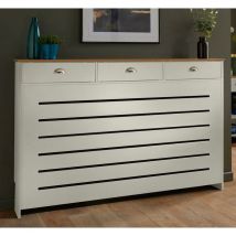 Vale Designs - Galiflo Cream Radiator Cover with Storage Drawer 1500 x 815mm Large