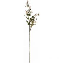 Hill Interiors - Wild Meadow Rose Artificial Flower - Fabric/Plastic - L15 x W15 x H74 cm - Cream