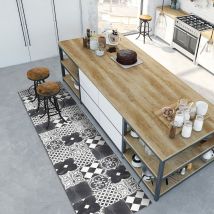 Crearreda - Tappeto Cucina In Vinile Antiscivolo E Lavabile Runner Multiuso Resistente All'usura Passatoia Cucina Antimacchia Adatto Da Tenere Sotto 