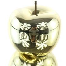 CREATIV home Apfel Goldfarben Handarbeit Ø 12 cm - Keramik