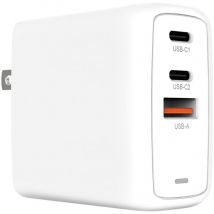Creative - 67 w GaN Charger 3-Port usb GaN Charger Mural avec pps, pd 3.0, et qc 4.0+ pour téléphones et Ordinateurs Portables, Une Prise ca ue