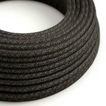 Creative-cables Italia - cÂble Électrique 3x0,75 rond recouvert de tissu anthracite xz3rn03