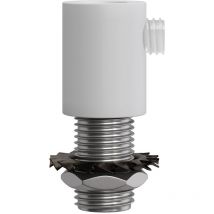 Creative-cables italia serre-cÂble mÉtallique cylindrique blanc serm1vb