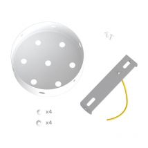 Creative-cables rose-one kit rosette 120mm diamètre 7+4 trous blanc - krm127f4lvbo