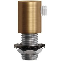 Creative-cables Italia - Serre-câble Cylindrique En Métal Avec Tige, Écrou Et Rondelle - 2 Pièces Bronze Satiné