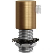 Creative-cables Italia - Serre-câble cylindrique en métal avec tige, écrou et rondelle - 2 pièces Bronze satiné