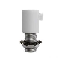 Creative-cables Italia - Creative-cables runde kabelklemme aus weißem metall 2 stück - serm1vbx2