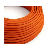 Creative-cables textilkabel pro meter flamme orange rm15 2x0.75mm - xz2rm15