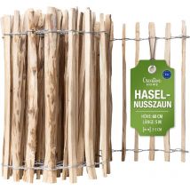 Haselnuss Holzzaun 60 Cm X 5 M, Lattenabstand 3-5 Cm