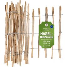 Haselnuss Holzzaun 80 Cm X 5 M, Lattenabstand 7-9 Cm