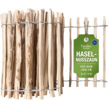 Haselnuss Holzzaun 50 Cm X 5 M, Lattenabstand 7-9 Cm
