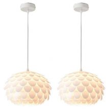 Modern Ceiling Light Creative Pendant Lamp Hanging Light Chandelier for Bedroom Living Room Kitchen Ø28CM 2Pcs