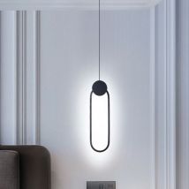 Creative Nordic Pendant Lights Stylish Modern Pendant Light Led Minimalist (Black) Pendant Lights Indoor Cold White For Bedroom Cafe Office