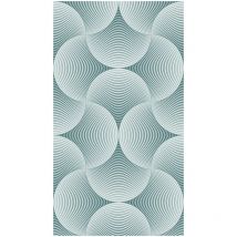 Creative, rideau imprimé motifs bleu ciel 140x245 cm, 1 pièce