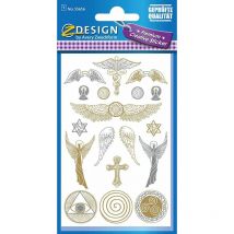 Creative Sticker Metallic Schutz-Symbole