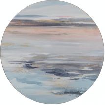 Creative Tops - Tranquility - Juego de 4 manteles Individuales Redondos con Respaldo de Corcho, 29 cm, 4 Unidades, Multicolor