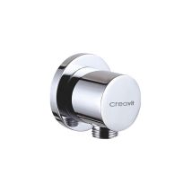 Creavit - Chrom Messing Wandanschlussbogen Rund Wandbogen Außengewinde