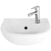 Aqualine - Creavit Keramik Waschbecken Handwaschbecken 35x30 Cm Weiß - Weiß