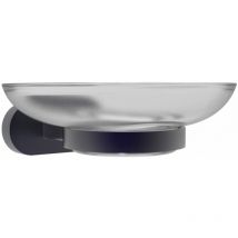 Seifenablage Wandmontage Schwarz - Schwarz - Creavit